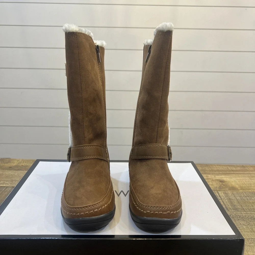 Girls Nine West Size 1  Brown Boots Brand New! Nadine Snuff. Winter Boots